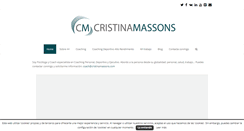 Desktop Screenshot of cristinamassons.com