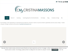 Tablet Screenshot of cristinamassons.com